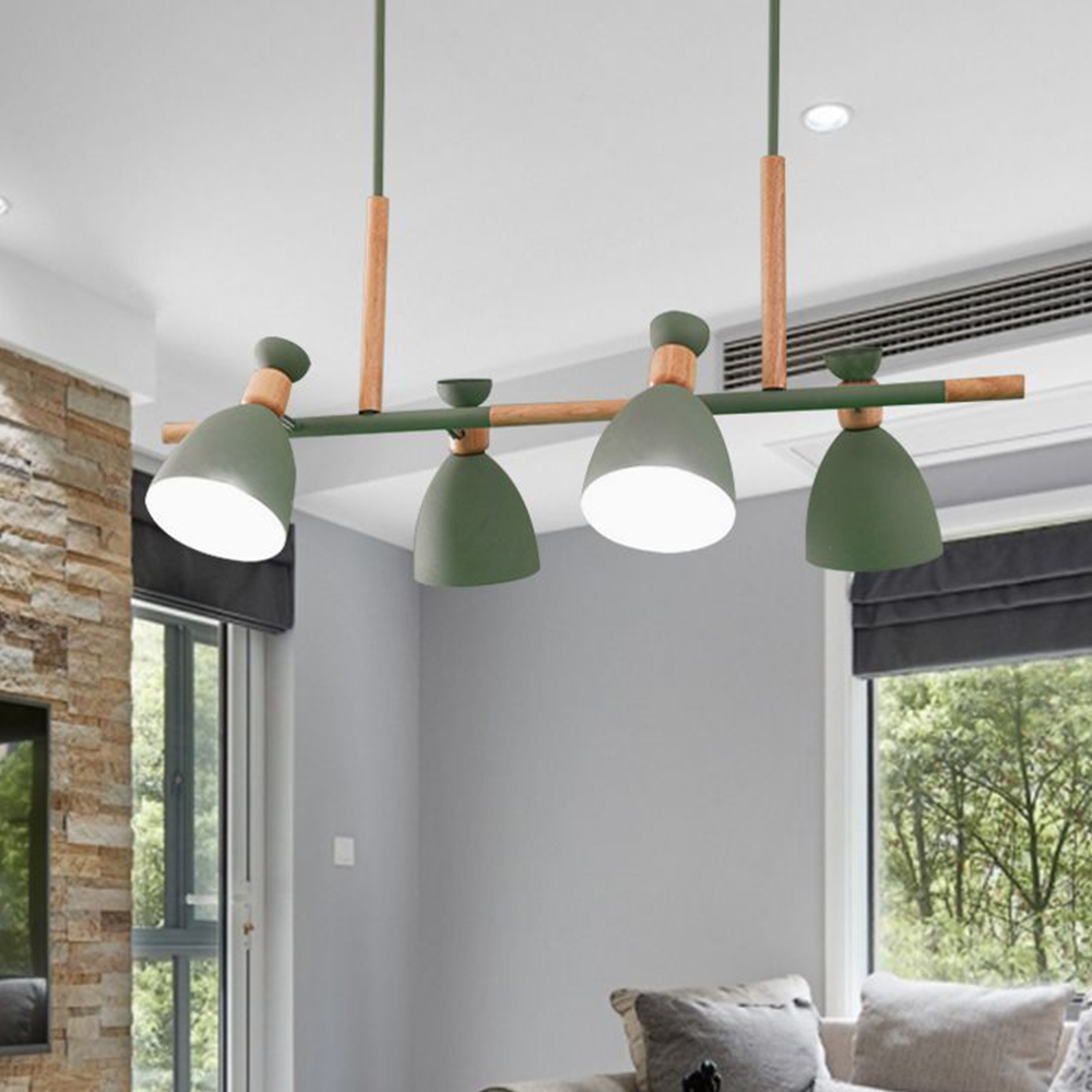 Valentina Nordic Multi Rope Wood Pendant Light - Letslighting