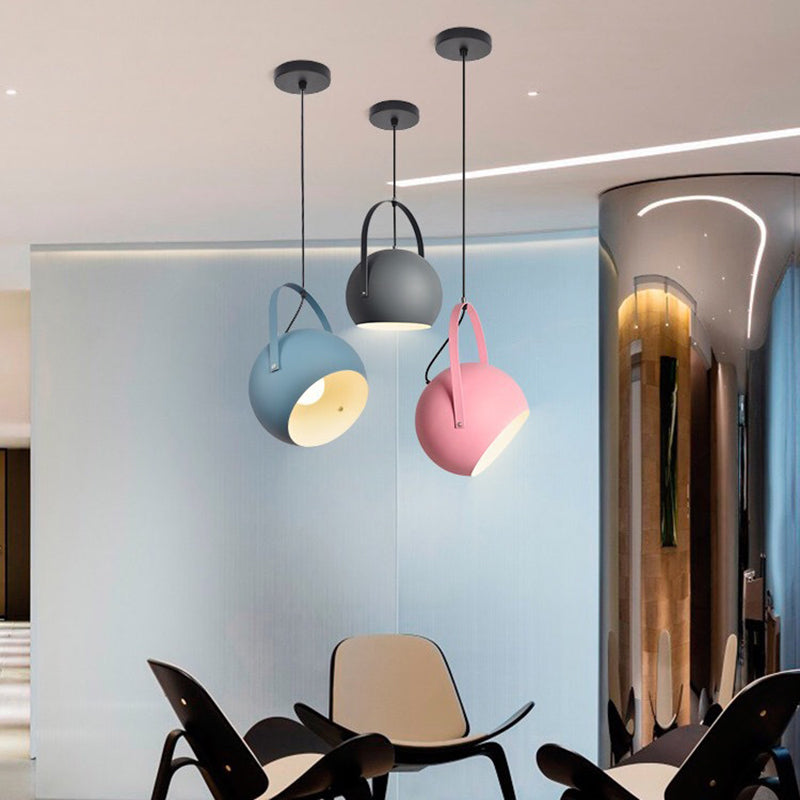 Valentina Colorful Art Deco Pendant Light Spherical Metal Bedroom