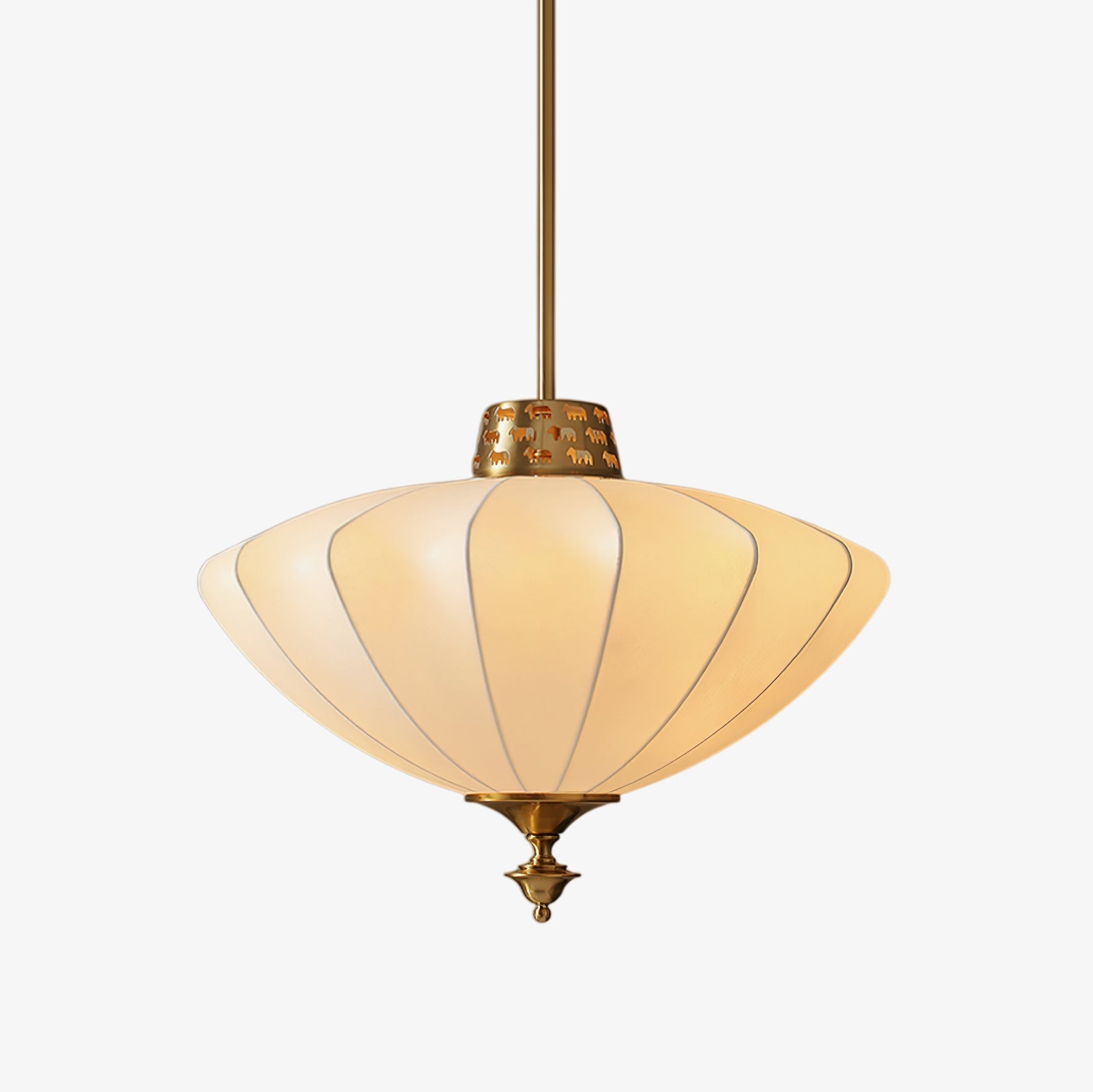 Ortalara Elegance Vintage Bloom Silk Pendant Lamp - Letslighting