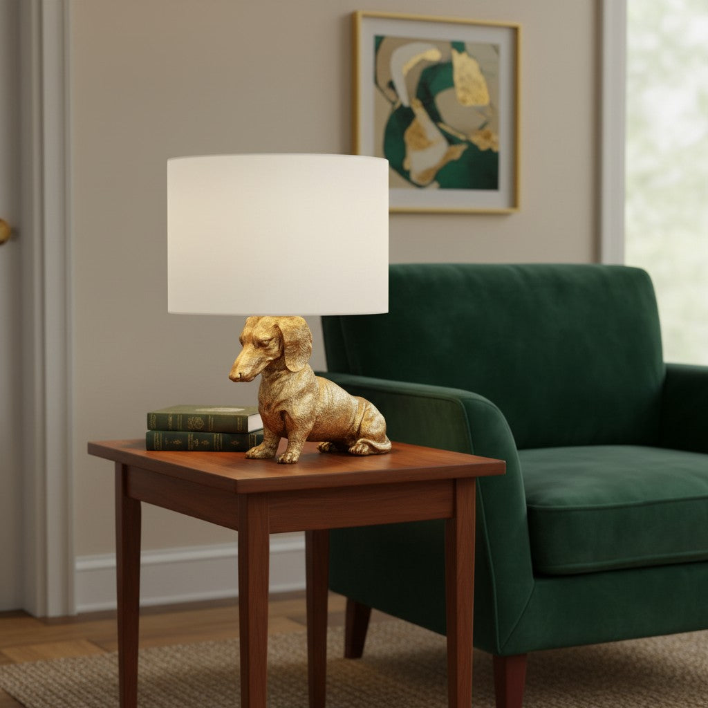 Kin Table Lamp Metal&Fabric Animal