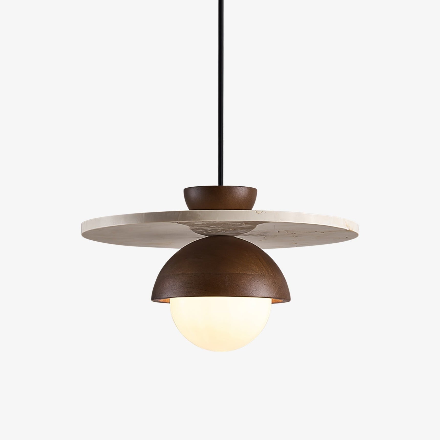 Vera Travertine Glass Pendant Light Design