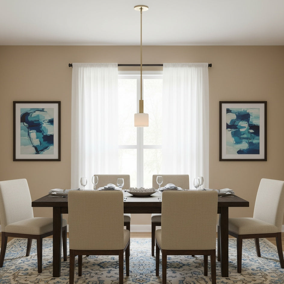 Kiln Single Pendant Lights for Kitchen Porcelain