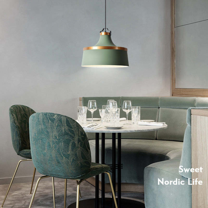 Valentina Modern Colorful Single Pendant Light, Metal Shade