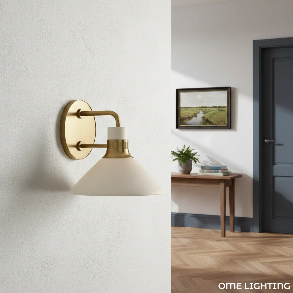 Tallow  Wall Lights for Living Room   Porcelain Sconce