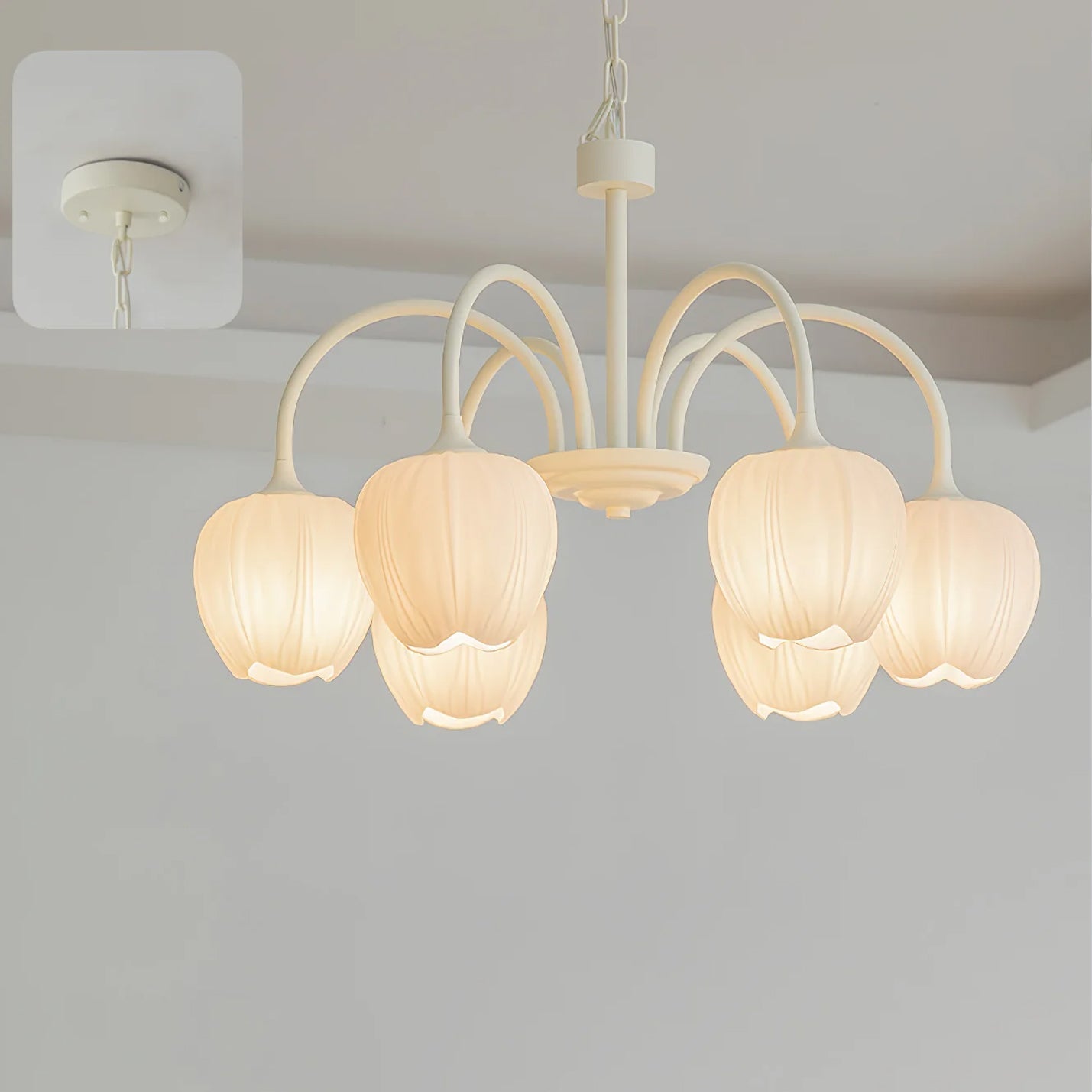 Aria Fresh Tulip Chandeliers - Letslighting