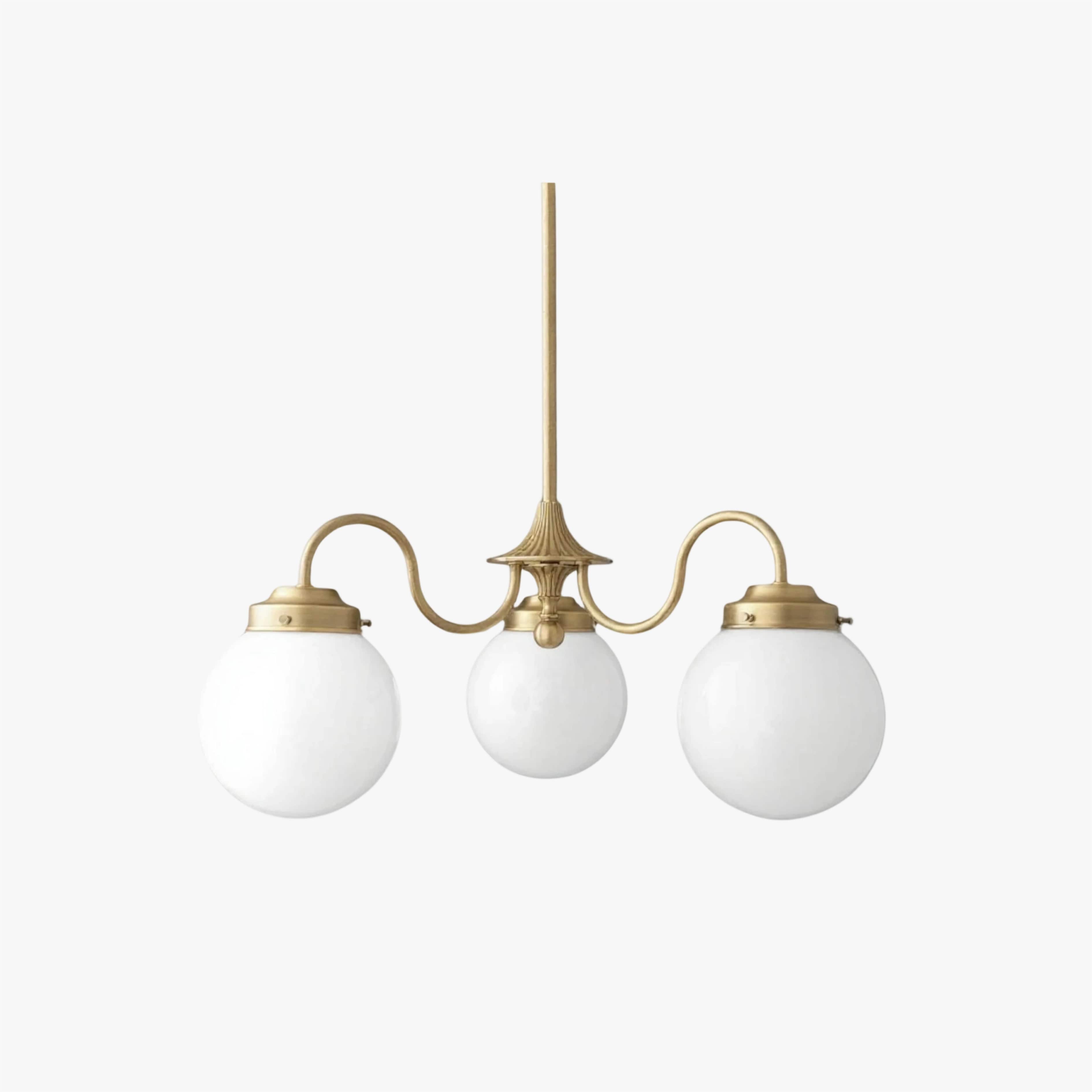 Pearl 3-Light Glass  Chandelier
