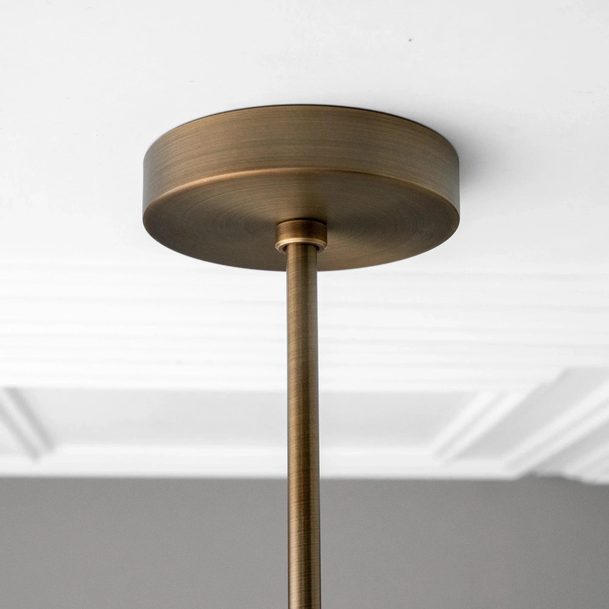 Pearl Glass Brass Chandelier