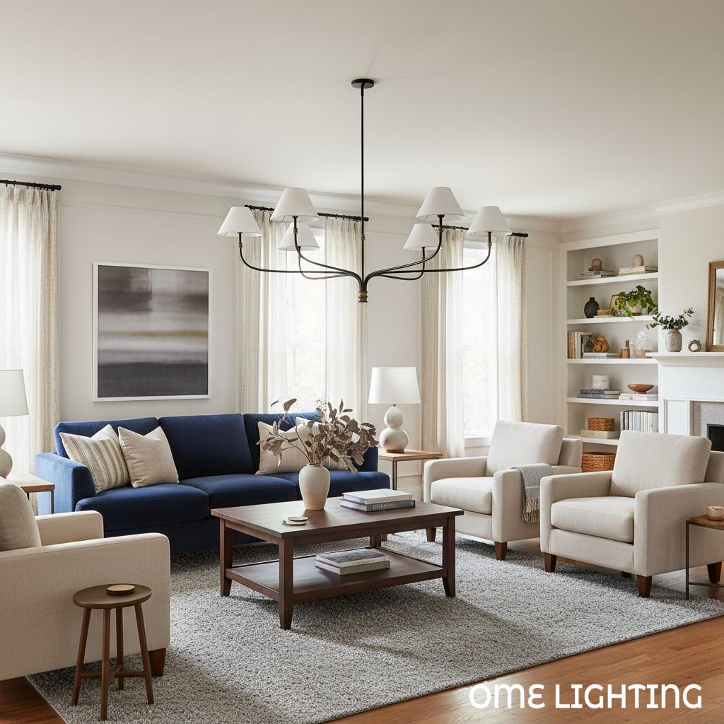 Verge Multi-light Fabric Chandelier