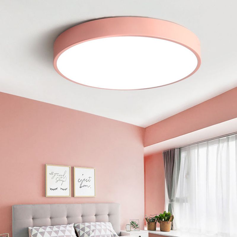 Valentina Ceiling Light Round Flush Mount Bedroom - Letslighting