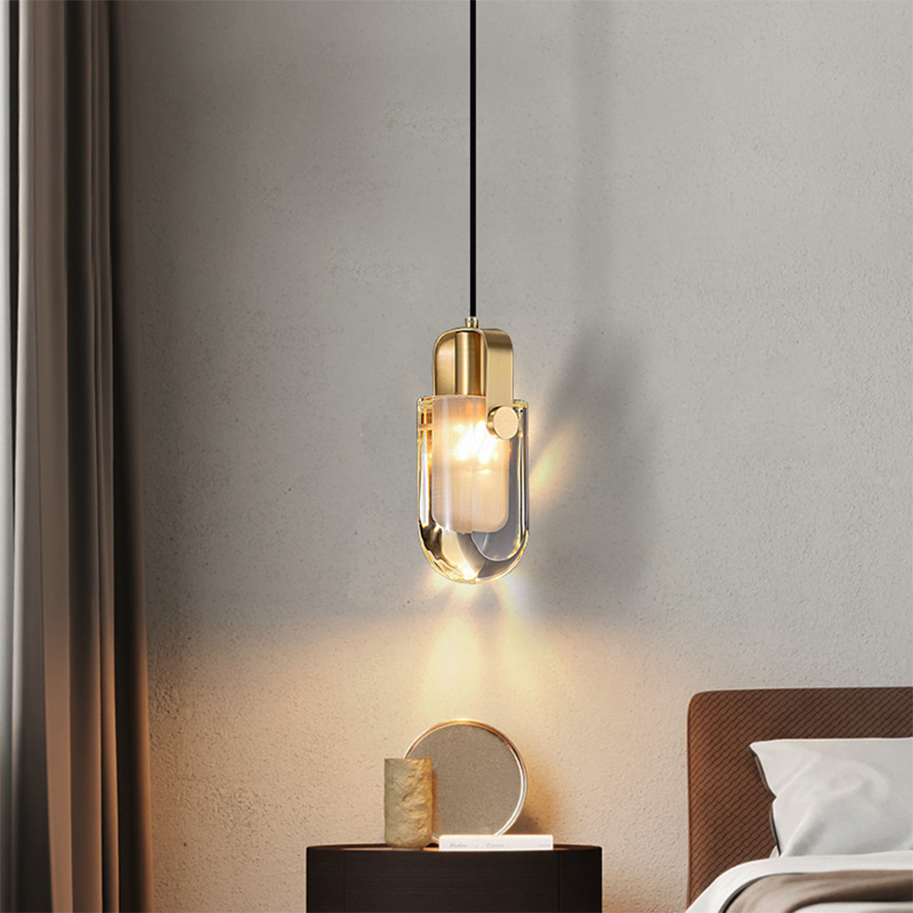 Kristy Classic Linear Pendant Light Crystal Dining Room Living Room - Letslighting