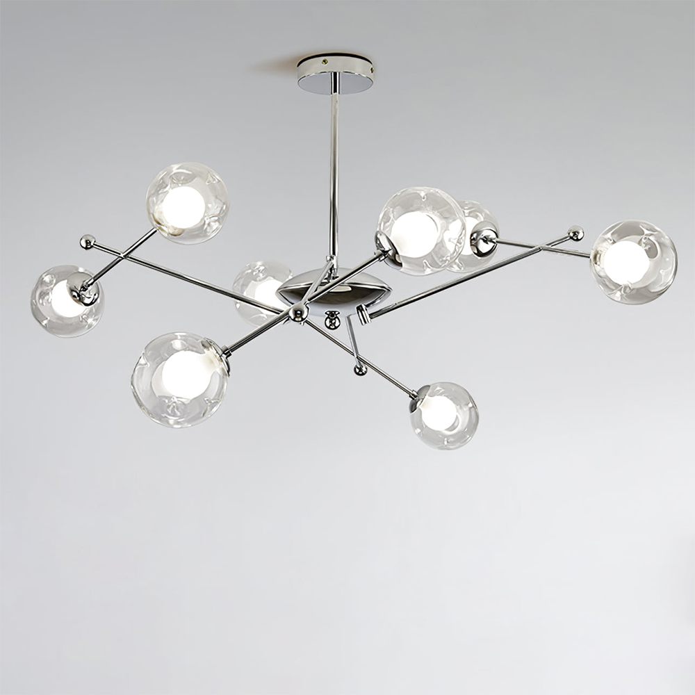 Valentina Nordic Bauhaus Chandelier Glass Living Room - Letslighting