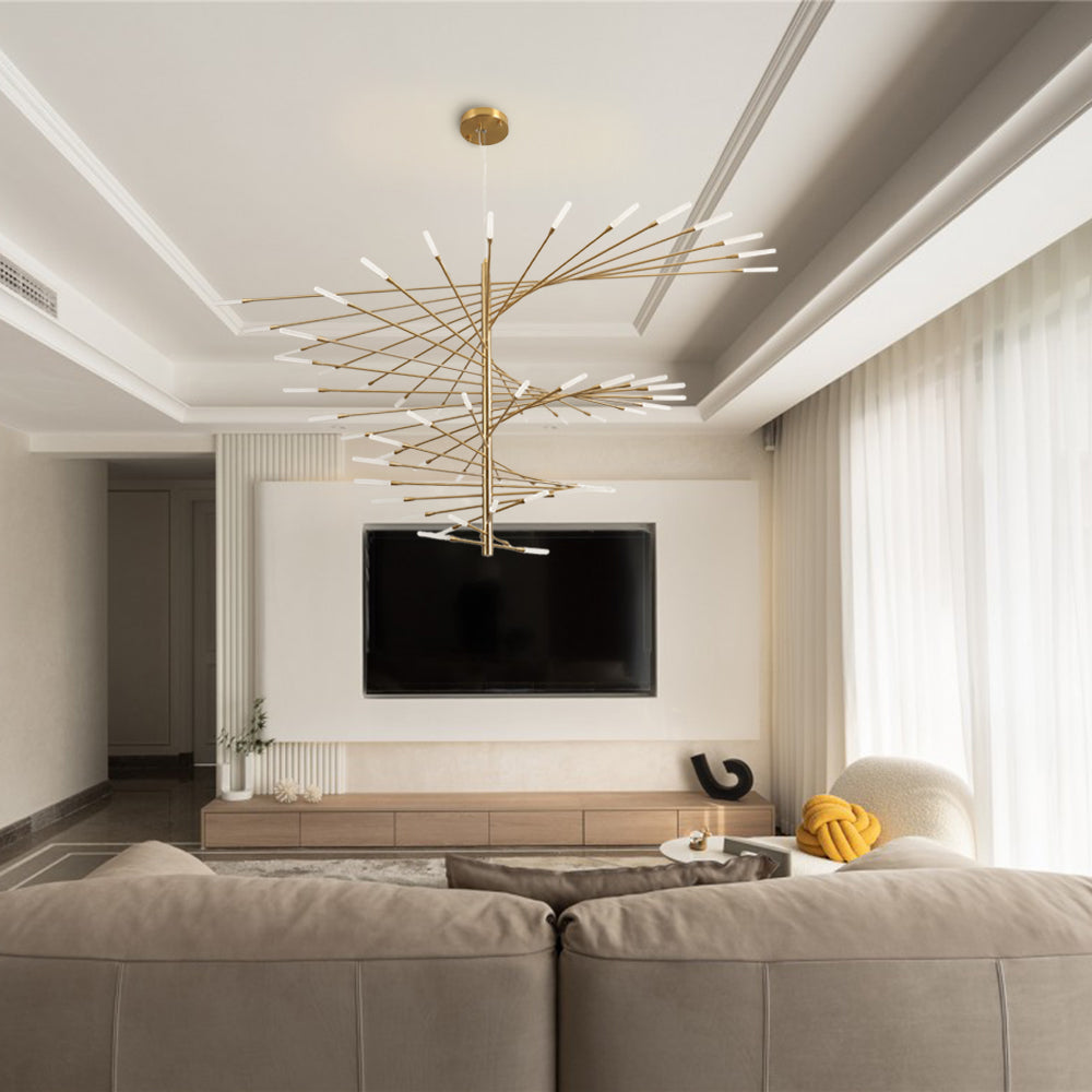 Arisha Modern Chandelier Metal Acrylic Living Room