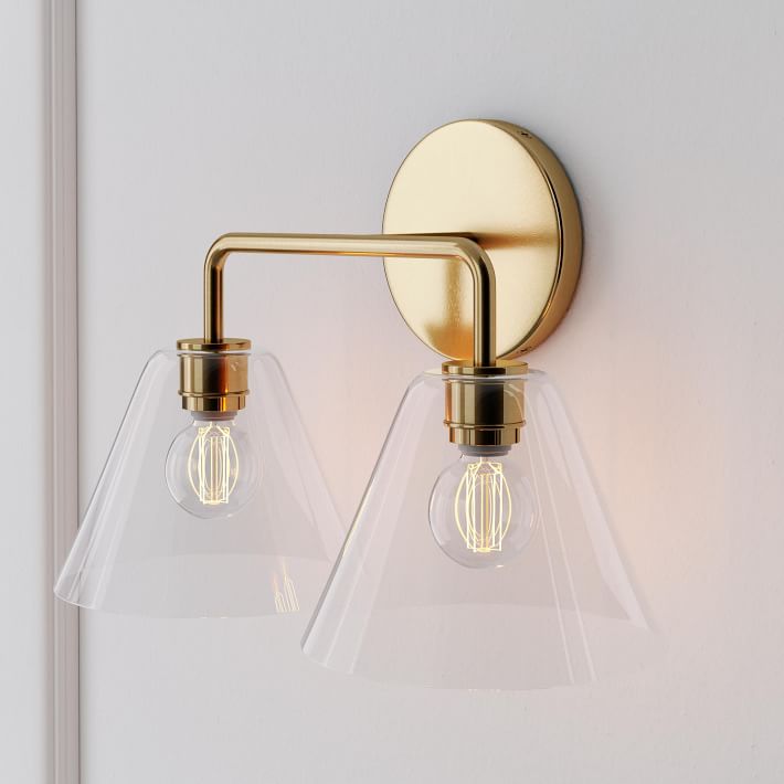 Cone Wall Sconce Milk Glass Living Room
