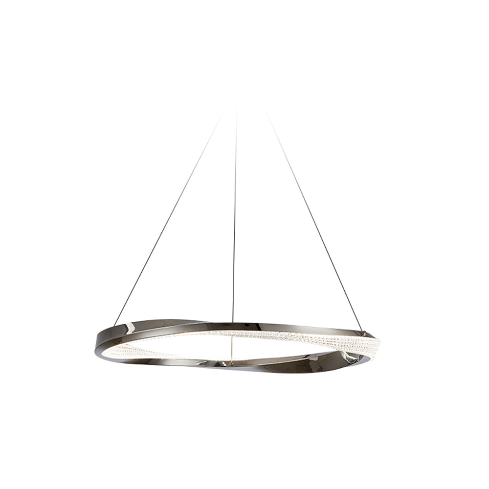 Arisha Minimalist Ring Spiral Shape Metal Pendant Light