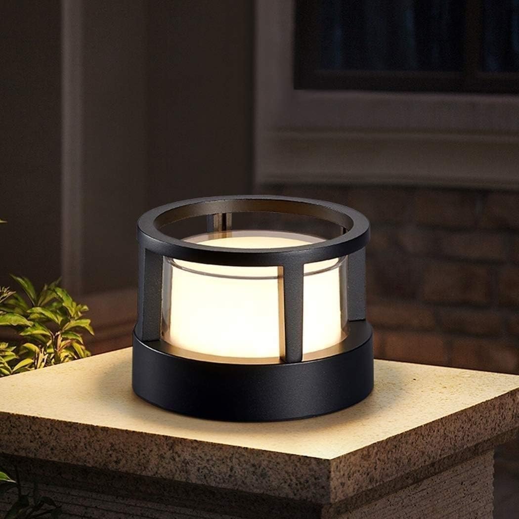 Ray Modern Metal Cylindrical Outdoor Bollard Light