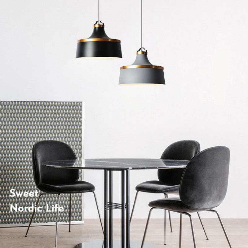 Valentina Modern Colorful Single Pendant Light, Metal Shade