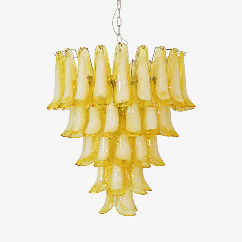 Aurora Chandelier Murano Glass Petal Wave - Letslighting