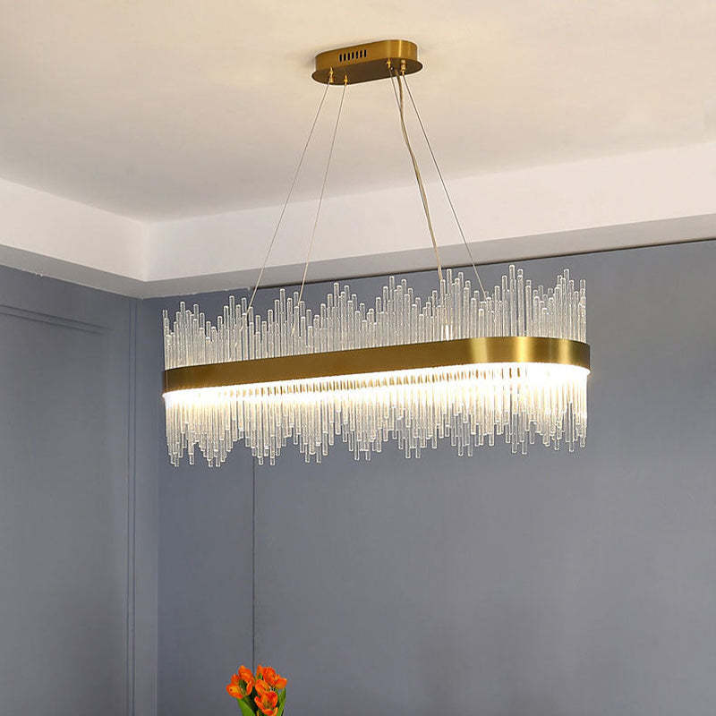 Kristy Modern Round Rectangular Chain Chandelier - Letslighting