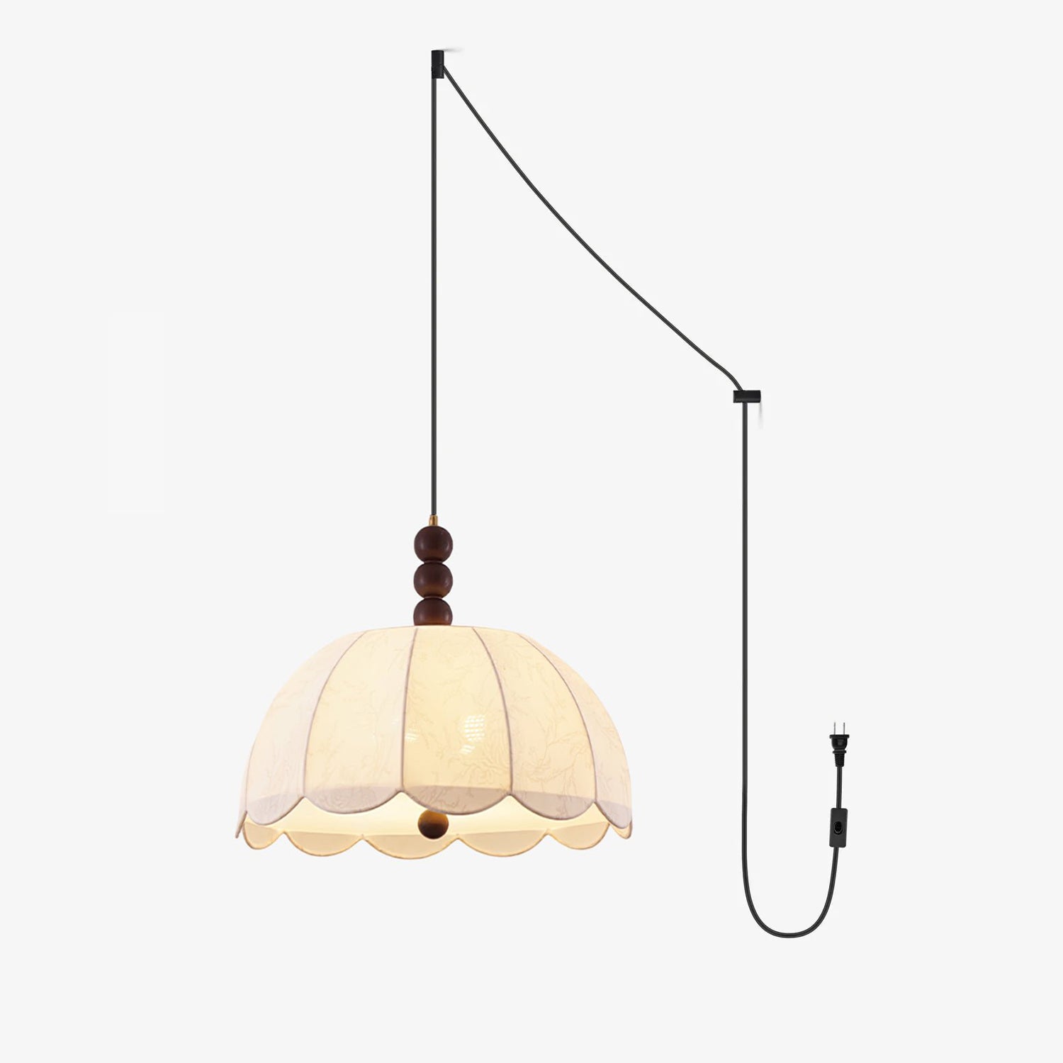 Orla Fabric Swag Pendant Light - Letslighting