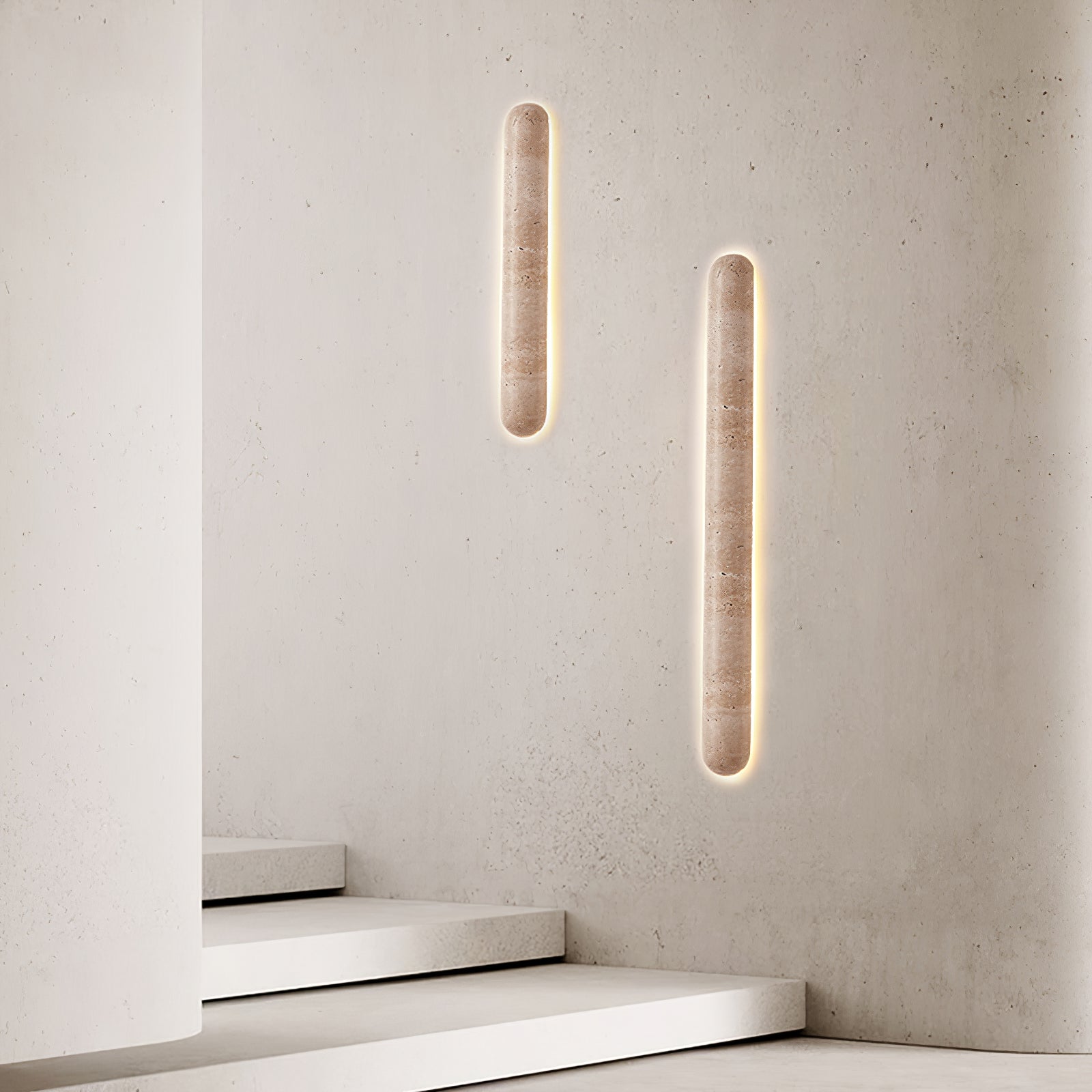 Liora Minimalist Travertine Wall Light