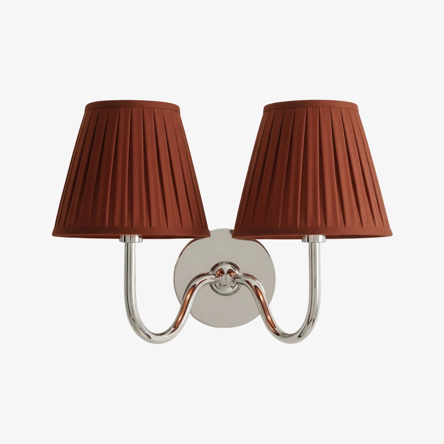 Grace Brass Linen Wall Lamp
