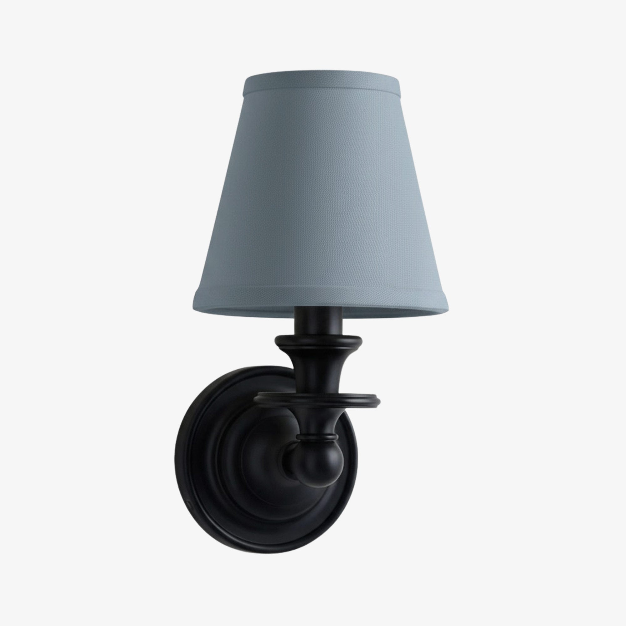 Elite White Fabric Wall Sconce Contemporary Bathrooms