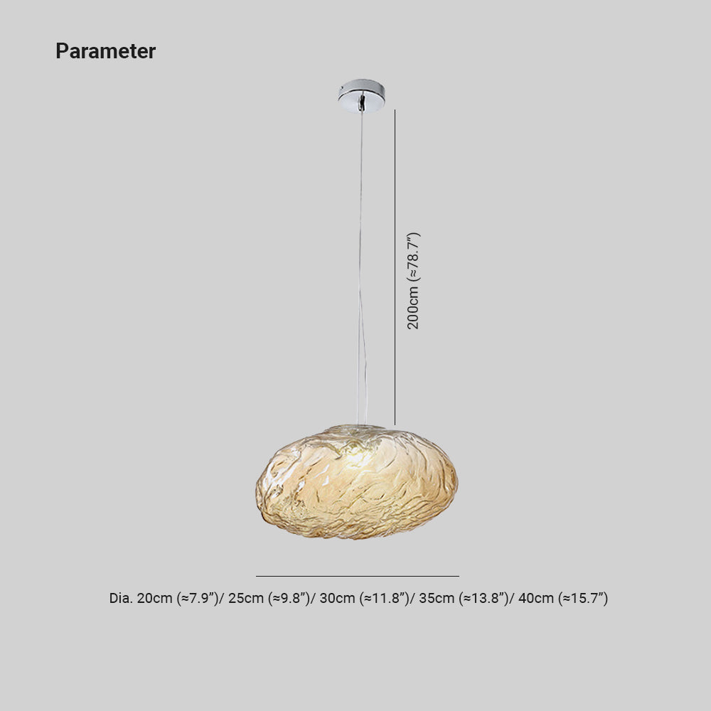 Arisha Minimalist Bubble Pendant Light Glass Living Room Dining Room - Letslighting