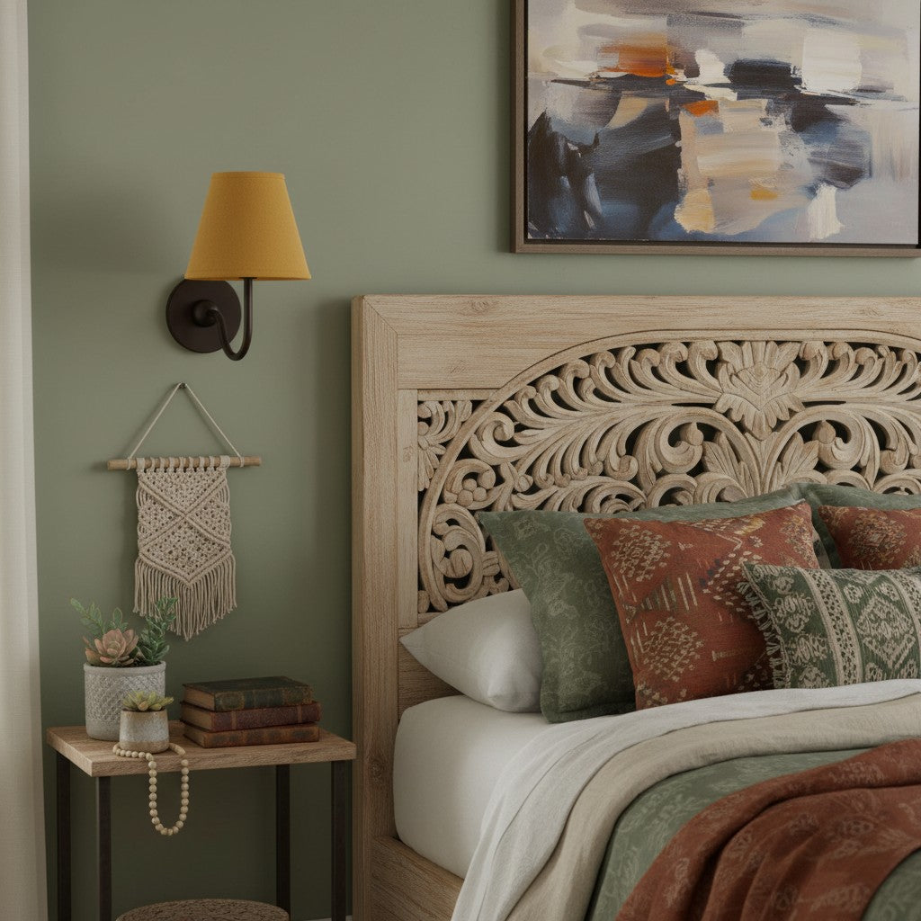 Grace Brass Linen Wall Lamp