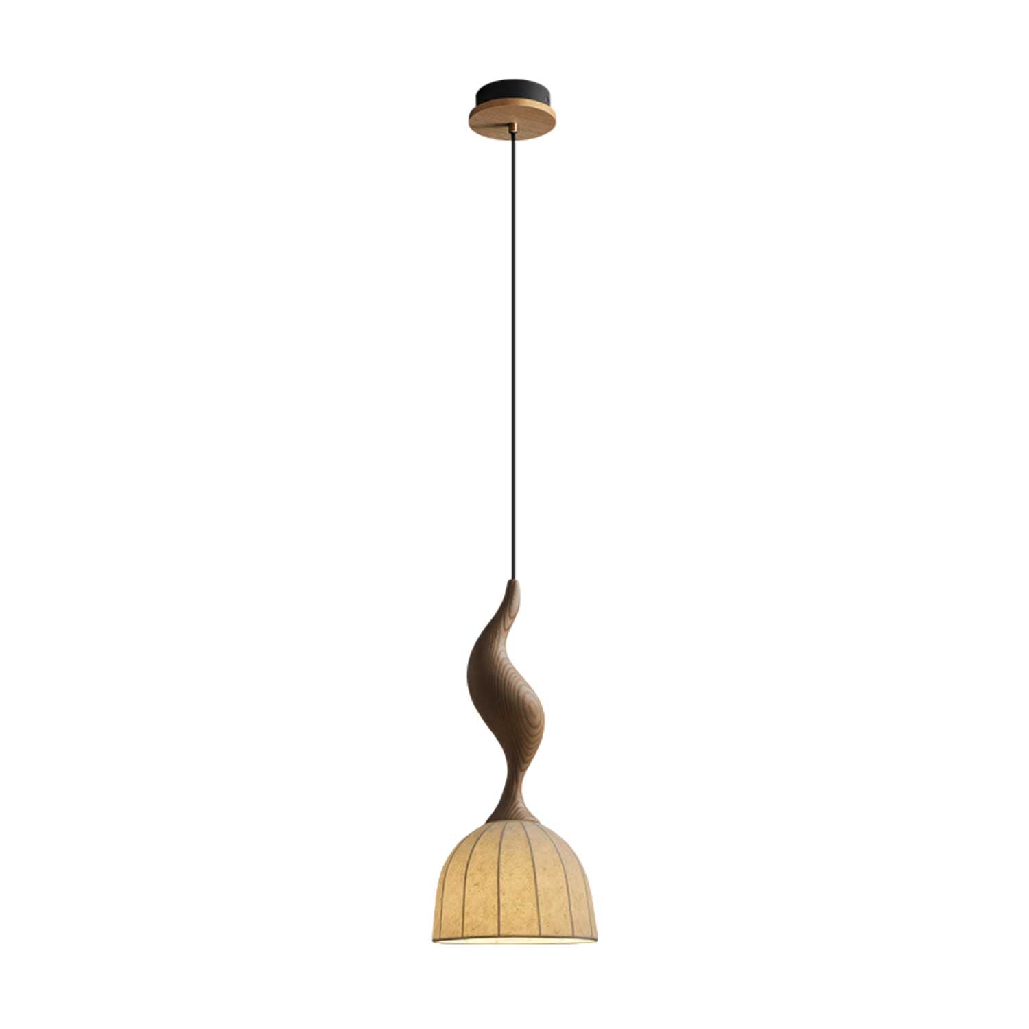 Colire Creativity Twisted Wood Pendant Light - Letslighting