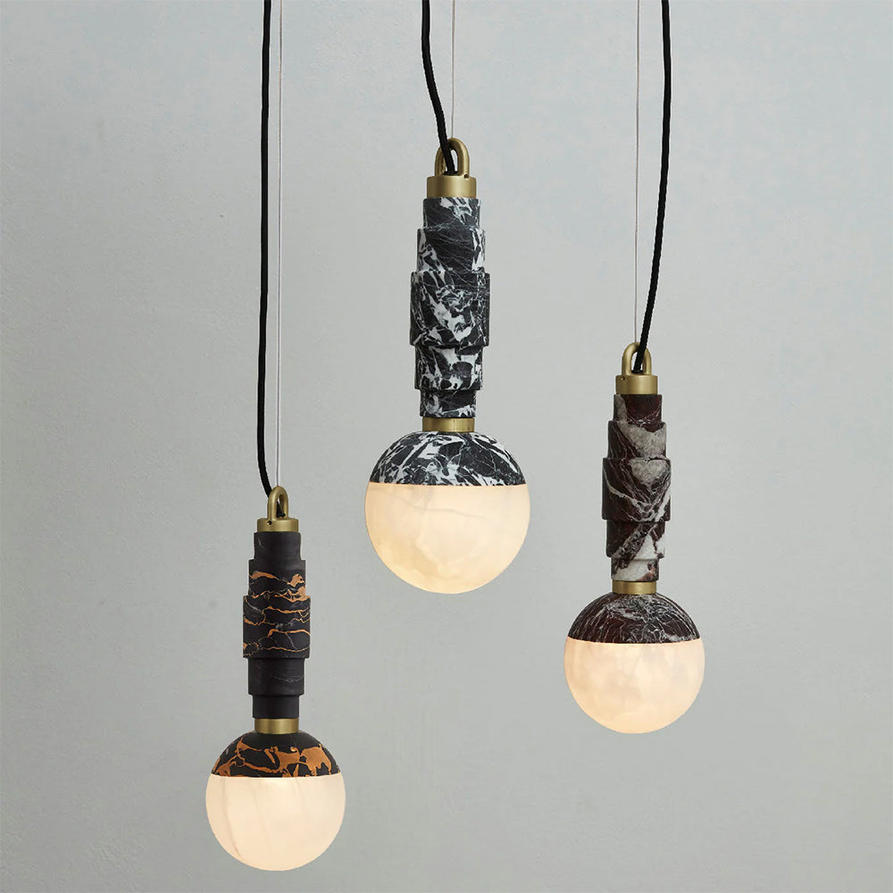 Vevinir Modern Minimalist Marble Alabaster Pendant Lamp
