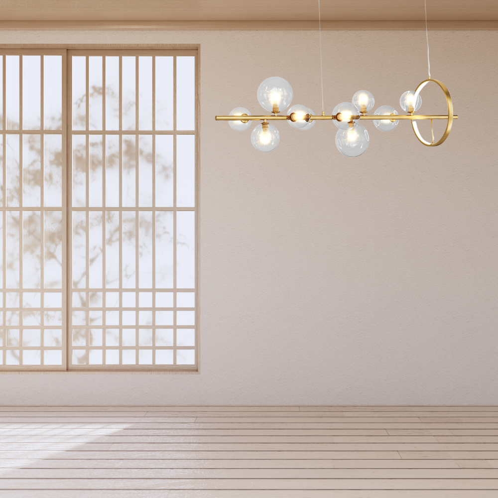 Valentina Modern LED Chandelier Glass Living Dining Room - Letslighting