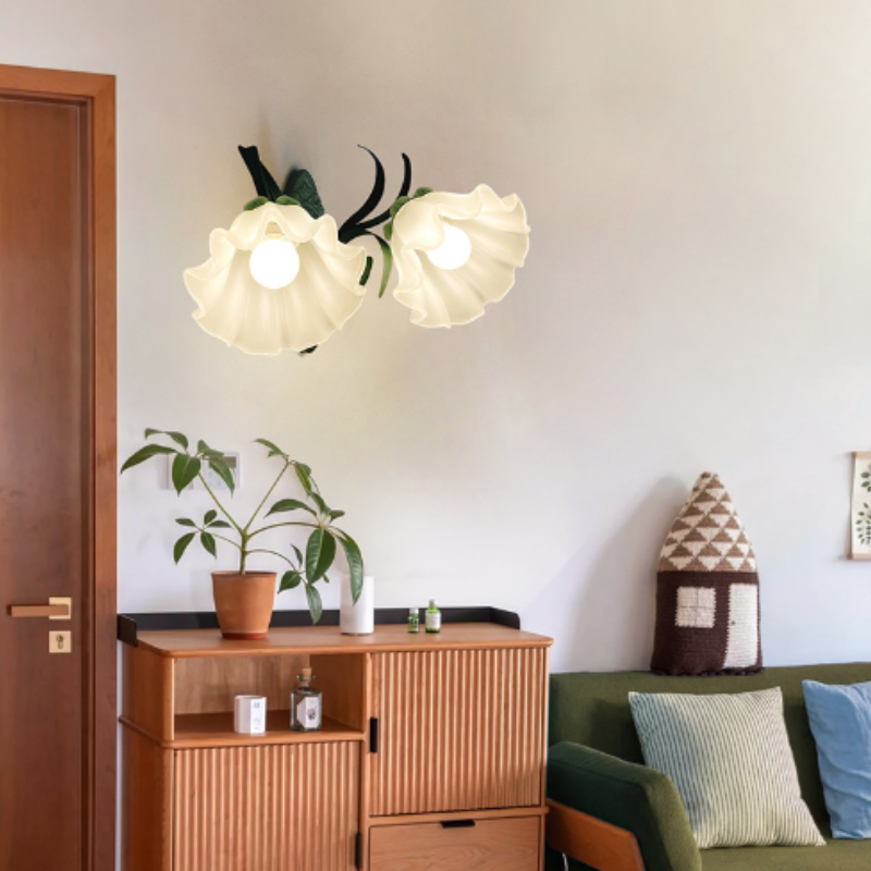 Arisha Flower Metal Acrylic Indoor Wall Lamp Bedroom Living Room