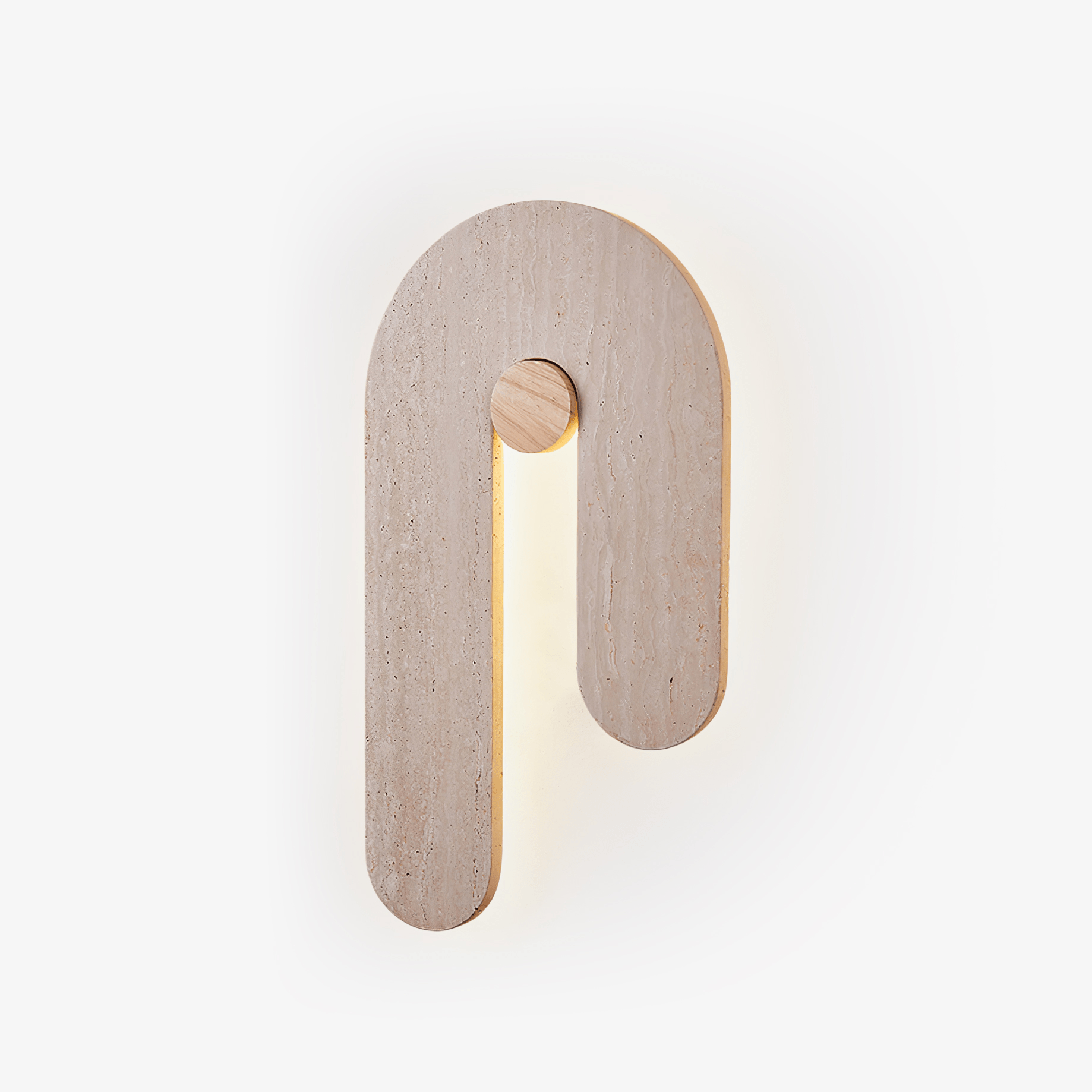 Ithaus Travertine Circular  Wall Light