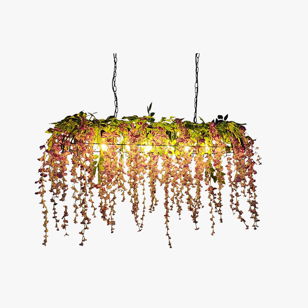 Ritta Decorative Rectangular Flower Pendant Light - Letslighting
