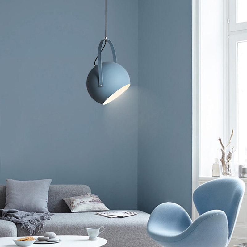 Valentina Colorful Art Deco Pendant Light Spherical Metal Bedroom