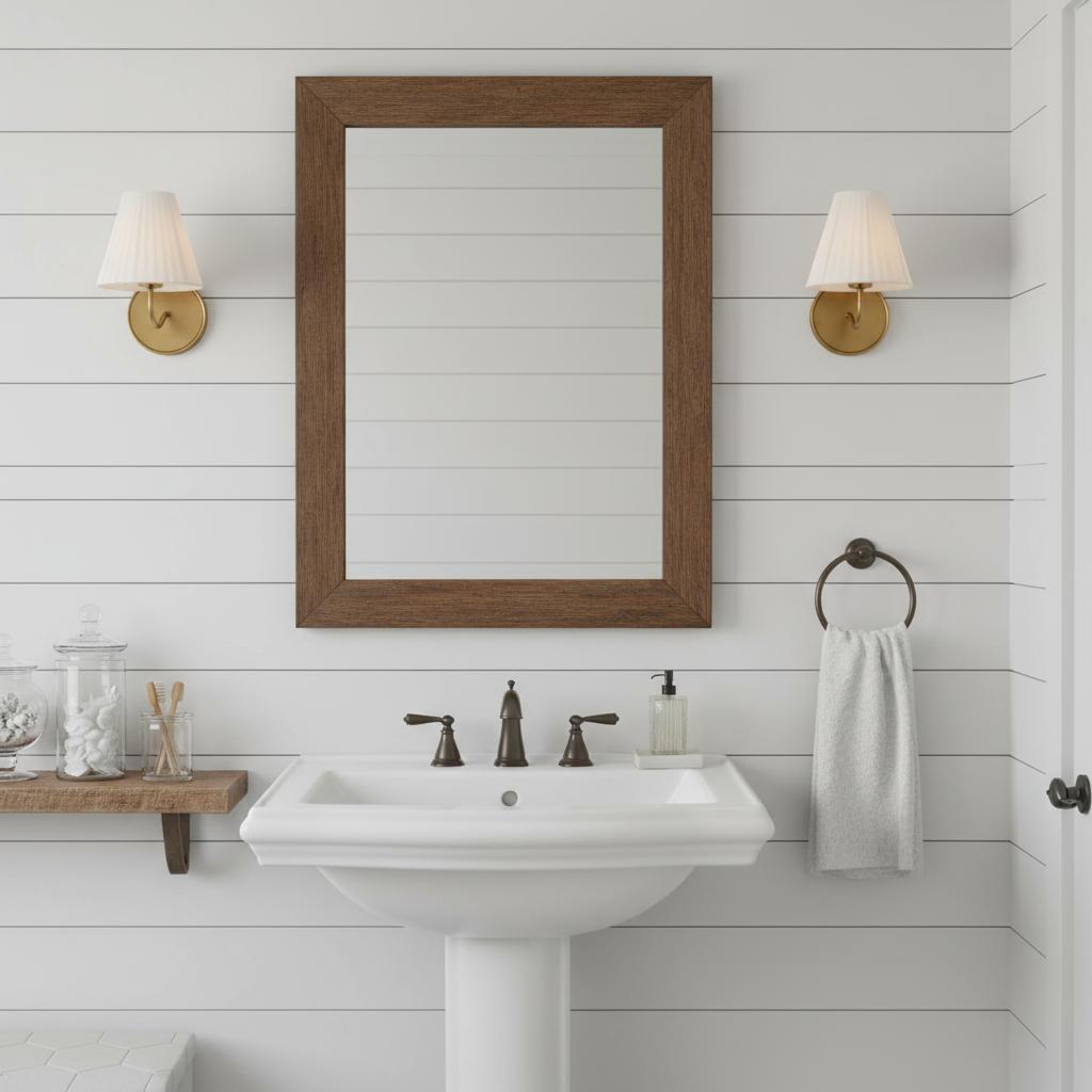 Lithe Wall Light with Linen Fabric Shade Hallway