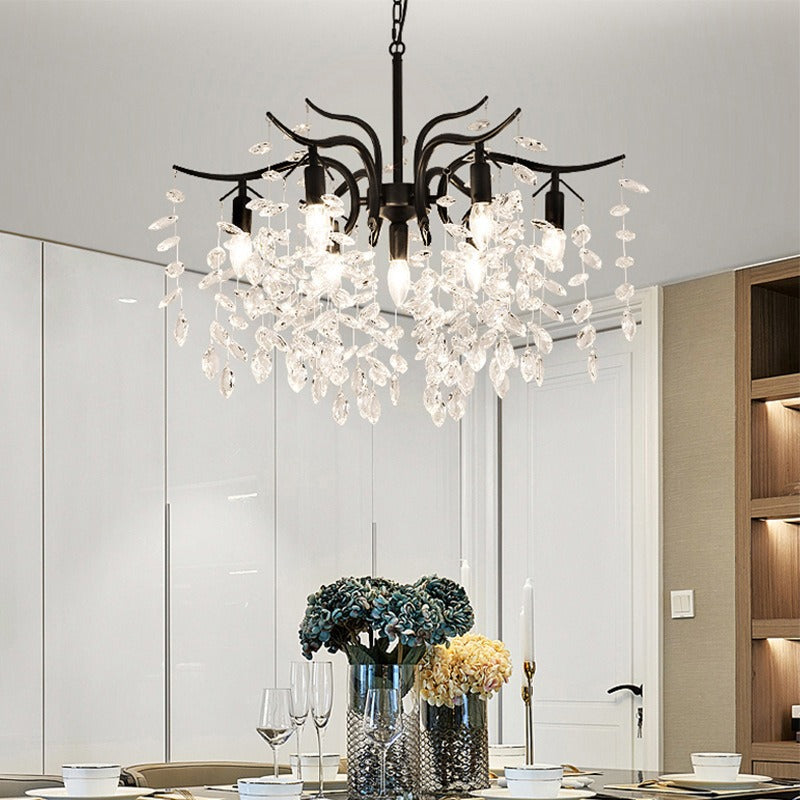 Kristy Modern Crystal Metal Luxury Chandelier Living Room