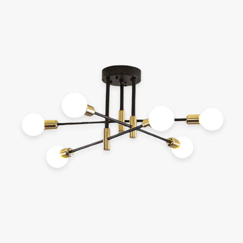 Valentina Retro Satellite Shape Ceiling Light 4/6/8 Head - Letslighting