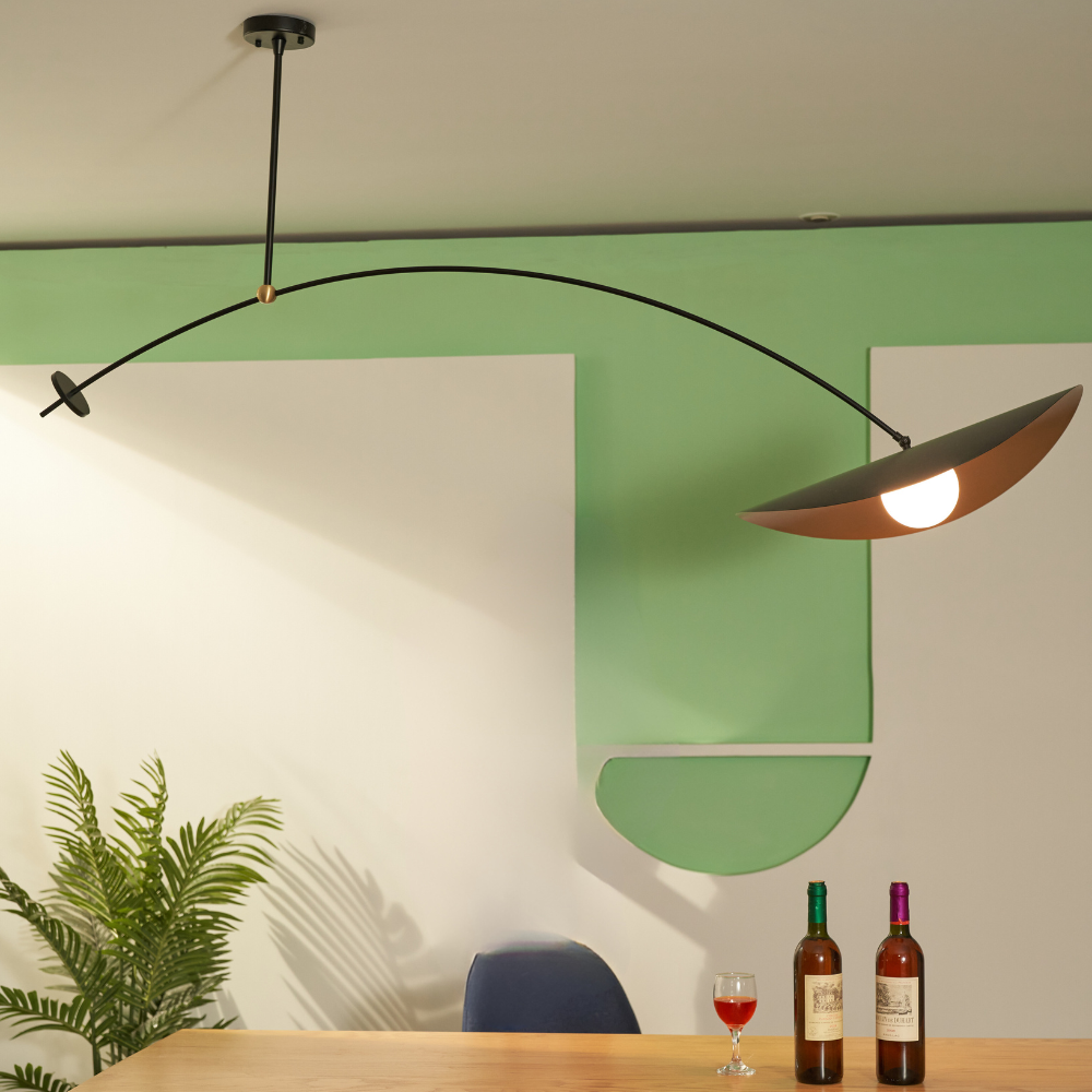Arisha Minimalist LED Leaf Shaped Metal Pendant Light - Letslighting