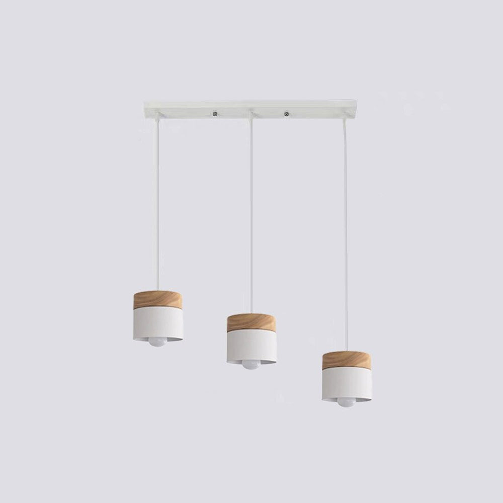 Valentina Modern Can Shape /Wood Pendant Light - Letslighting