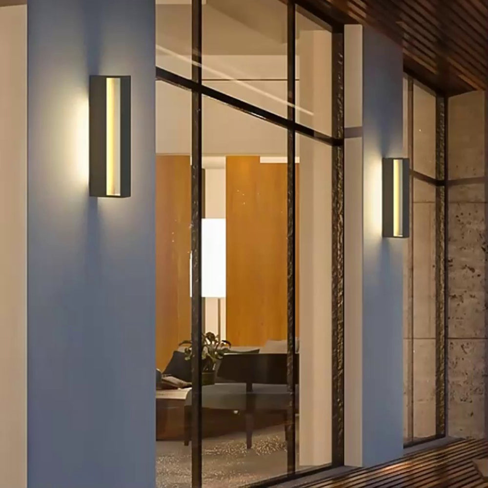 Ray Modern Hollow Metal Acrylic Outdoor Wall Lamp