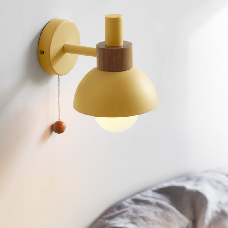 Valentina Modern LED Wall Lamp Glass Bedroom White/Yellow/Pink/Green - Letslighting