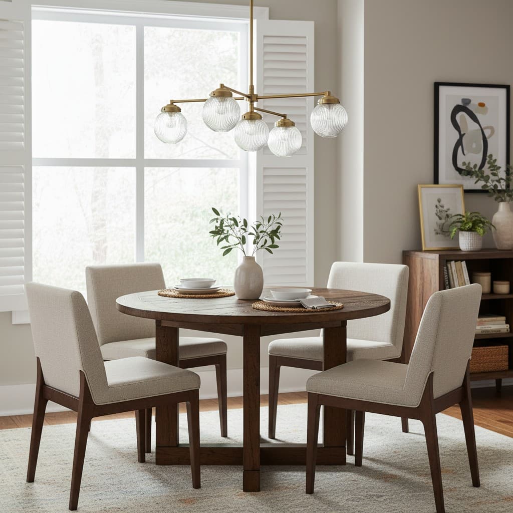 Pearl Multi-Light Brass Chandelier