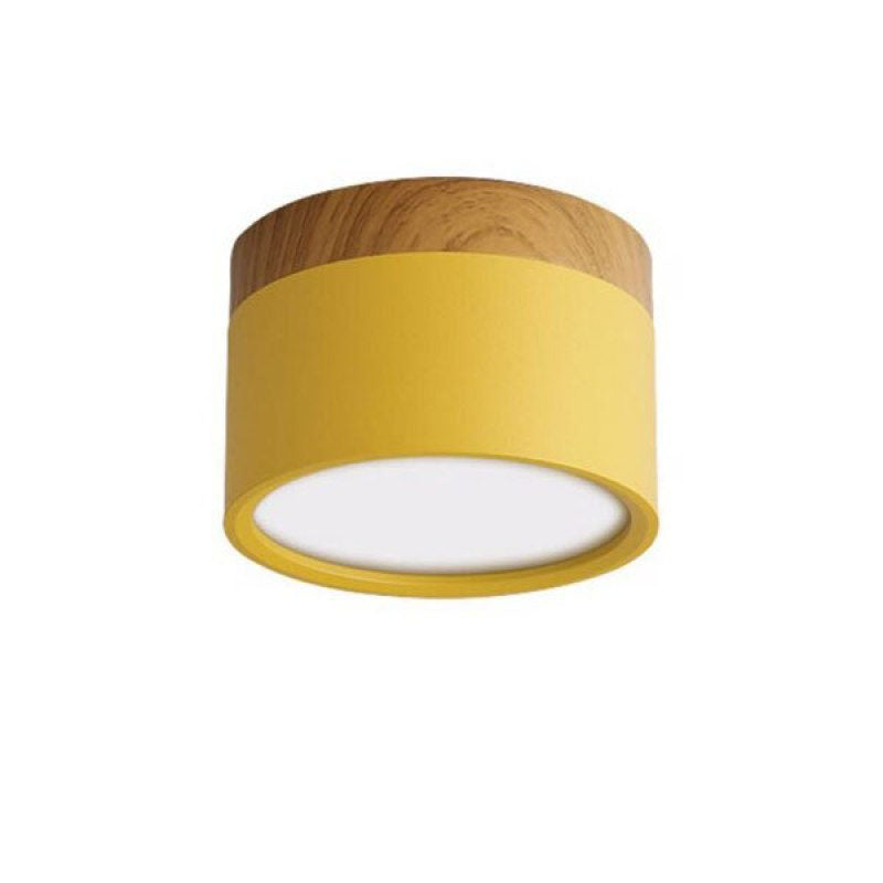 Valentina Modern Cylindrical Metal/Acrylic Flush Mount Ceiling Light Hallway