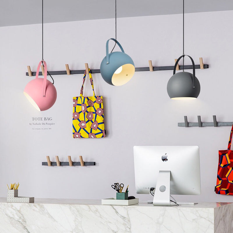 Valentina Colorful Art Deco Pendant Light Spherical Metal Bedroom