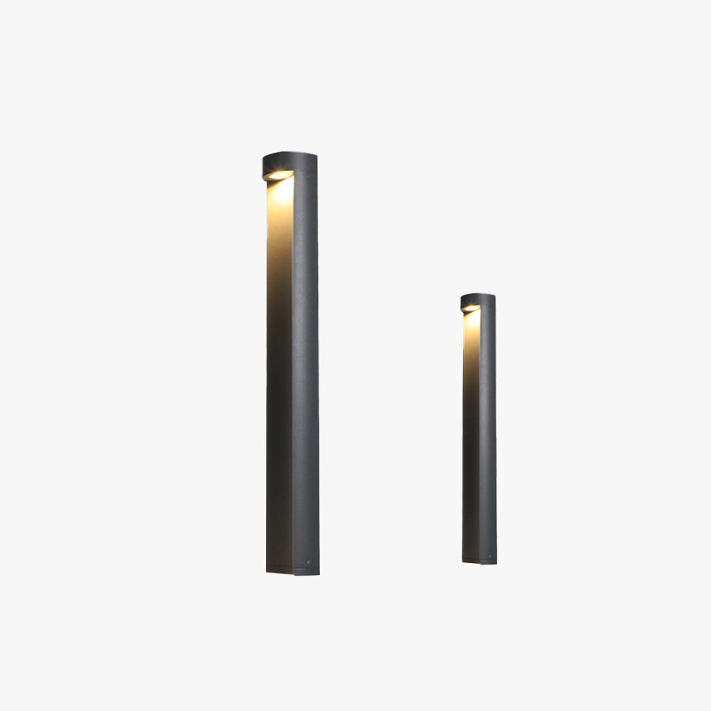 Ray Modern Metal Cylindrical Outdoor Path Light