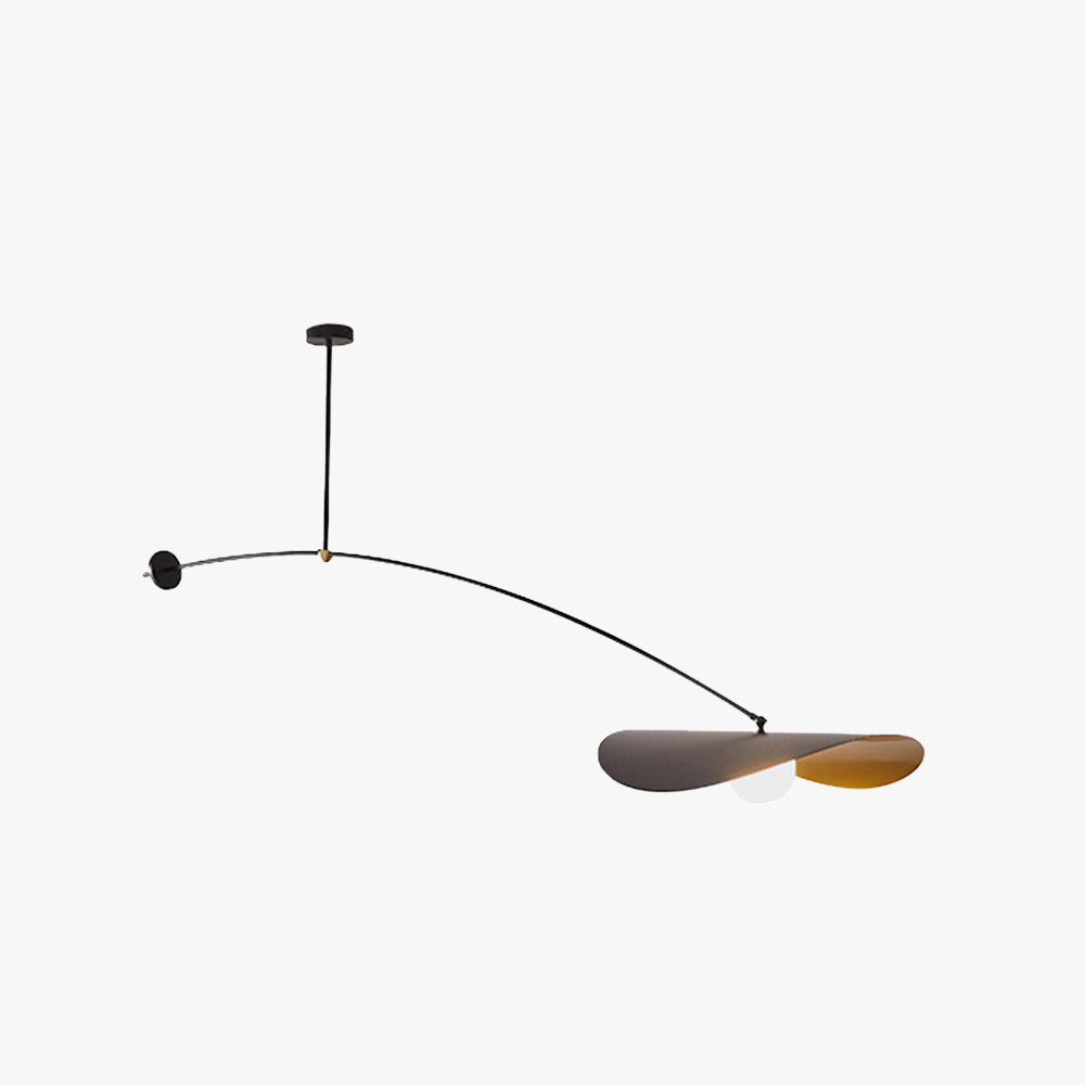 Arisha Minimalist LED Leaf Shaped Metal Pendant Light - Letslighting