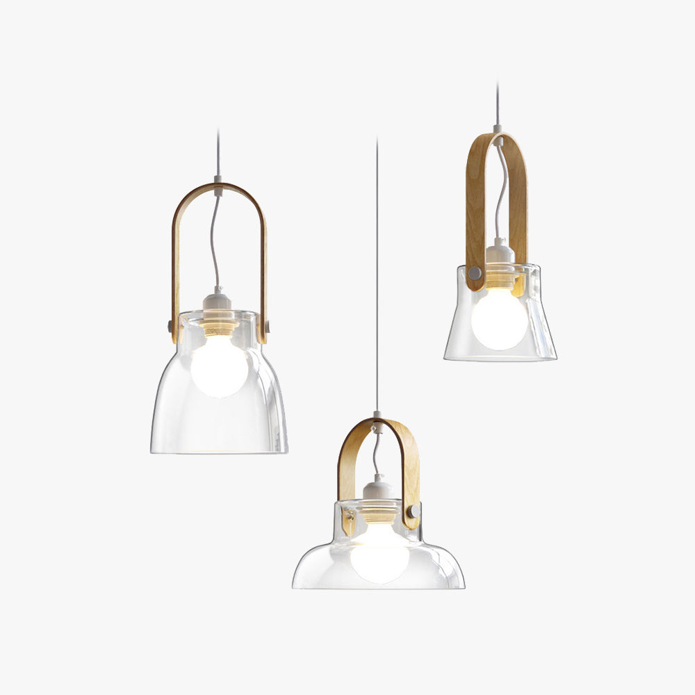 Valentina Minimalist Bowl Shaped Glass Pendant Light