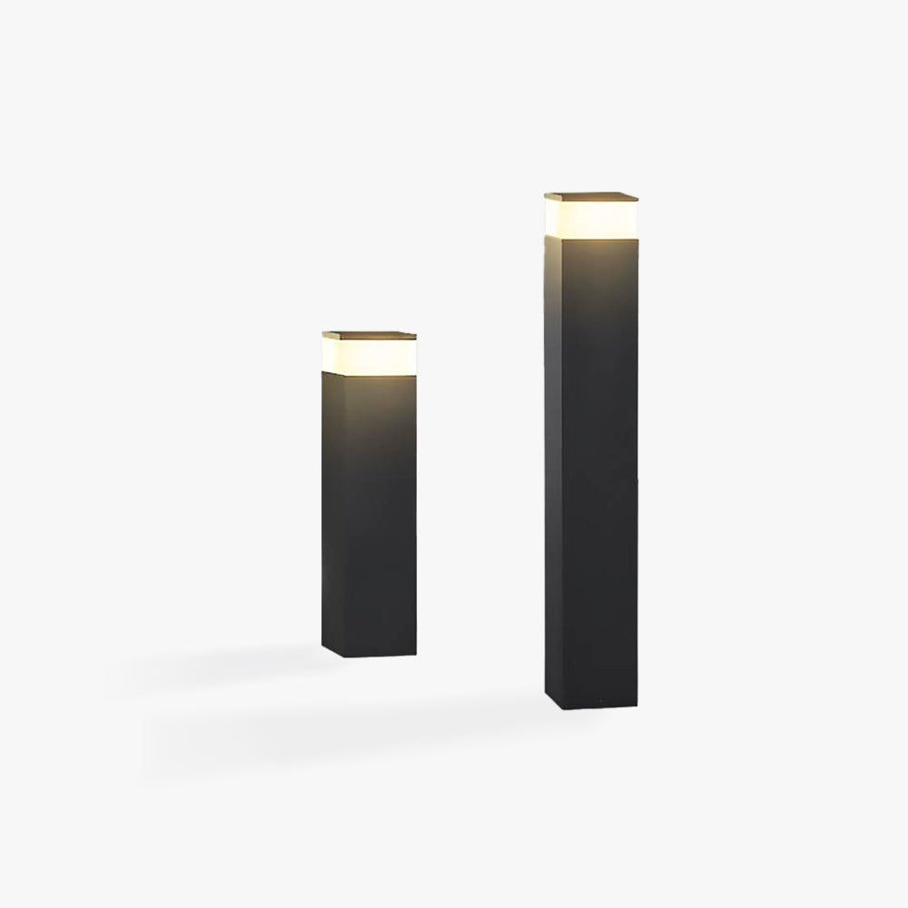 Ray Modern Metal Rectangular Outdoor Path Light
