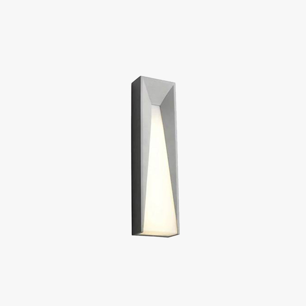 Ray Modern Rectangular Metal Outdoor Wall Lamp